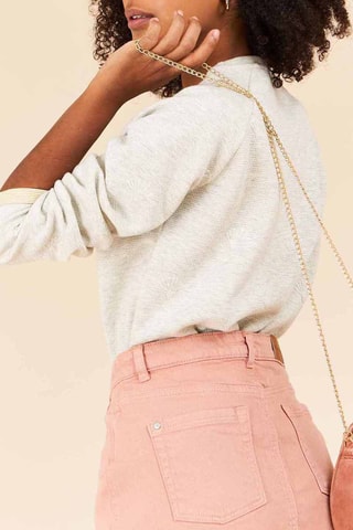 Sweater Gemêleerd Lichtgrijs