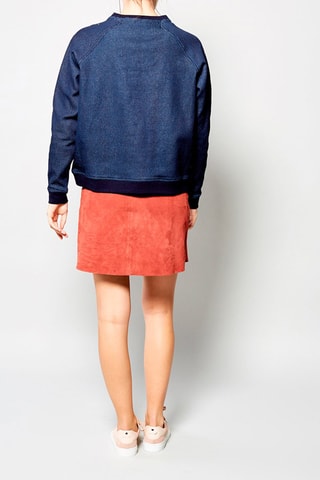 Linnen Sweater Studio Marineblauw