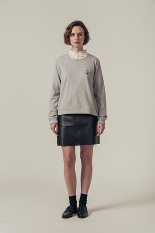 Sweat Selena Gemêleerd Lichtgrijs