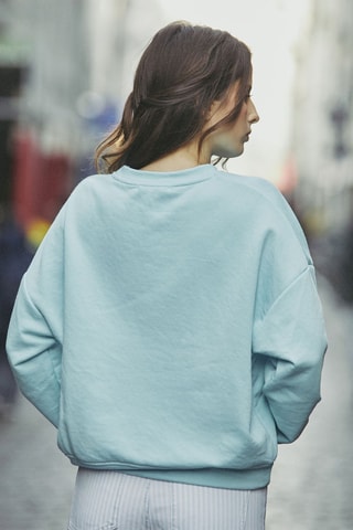 Oversized sweater Soleil - Blauw