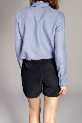 Geitenleren Short Ikito Zwart