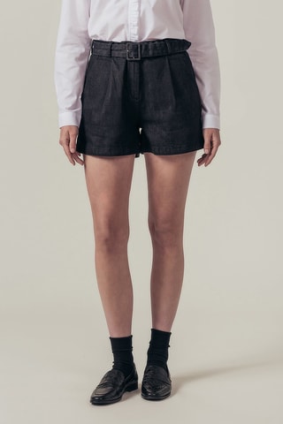 Spijkershort Met Hoge Taille Innocence - Zwart