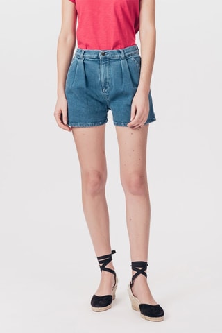 Kasjmier Spijkershort Ianjin Marineblauw