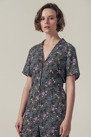 Jumpsuit Yoko Zwart en Lichtgrijs