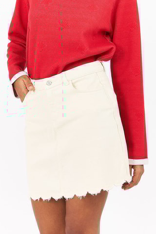 Spijkerrok Ecru