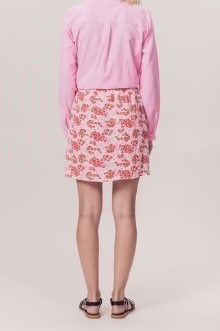 Biologisch Katoenen Minirok Hoge Taille Jess - Fuchsia