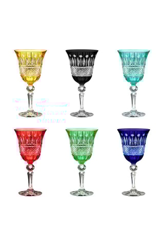 6 copas de vino de cristal Provenza - 17 cl