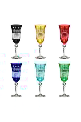 6 copas de champán de cristal Provenza - 15 cl