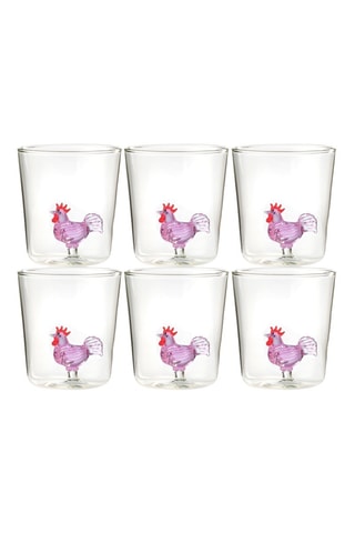 6 vasos de vidrio de borosilicato - 30 cl