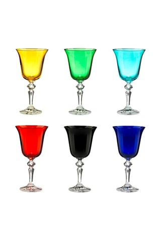 6 copas de vino de cristal Zaccaria - 22 cl