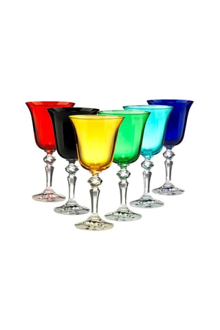 6 copas de vino de cristal Zaccaria - 17 cl