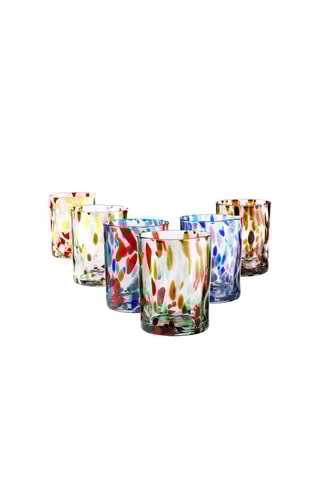6 vasos Banderoles - 30 cl