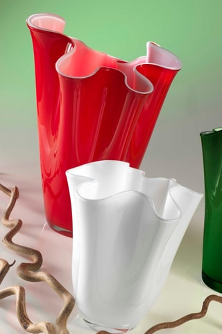 Jarrón - 31 cm - Blanco