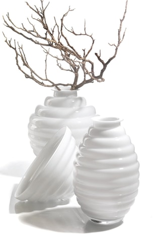 Jarrón - 40 cm - Blanco