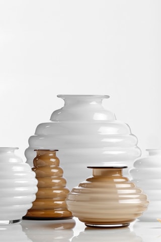 Jarrón - 25 cm - Blanco