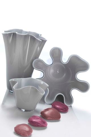 Jarrón - 28 x 24 cm - Gris