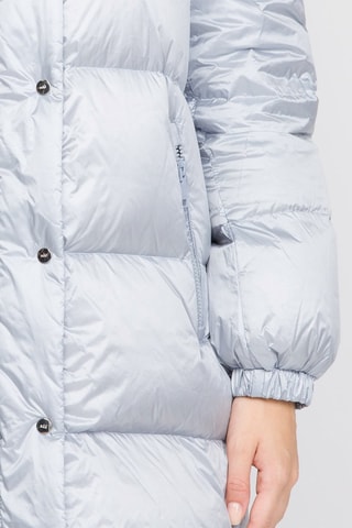 Blusão comprido com capuz - Pérola