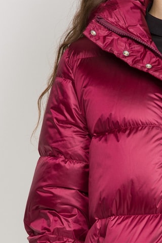 Anorak largo con capucha - Burdeos