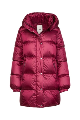 Anorak largo con capucha - Burdeos