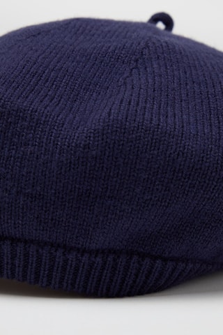 Wollen Baret - Marineblauw