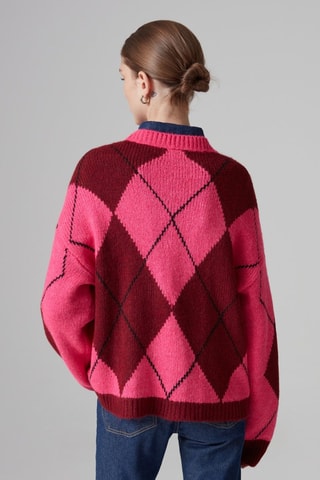 Trui - Roze en Bordeauxrood