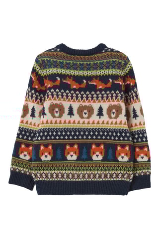 Trui - Marineblauw en Oranje