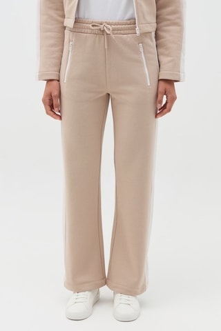 Broek wide legs - Beige