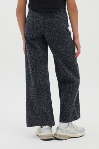 Broek wide legs - Antraciet en Zwart