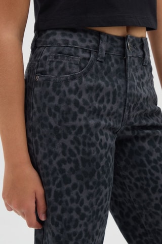 Broek wide legs - Antraciet en Zwart