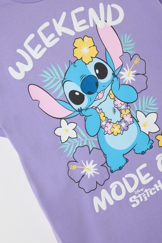 Biologisch Katoenen Nachthemd Stitch Lilo en Stitch Disney - Lichtpaars