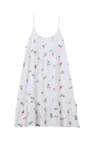 Biologisch Katoenen Nachthemd - Wit