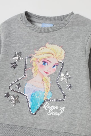 Jurk trompe-l’œil Elsa Frozen Disney - Gemêleerd Lichtgrijs