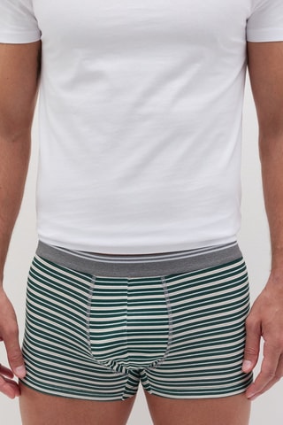 3 Biologisch Katoenen Boxers - gemêleerd grijs en donkergrijs