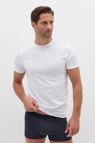 3 Biologisch Katoenen Boxers - Blauw