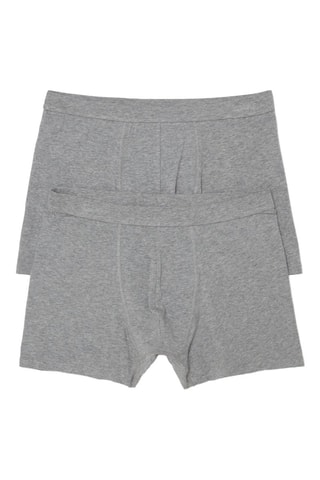 2 Boxers - Gemêleerd Grijs