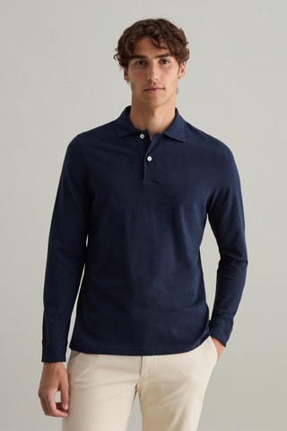 Biologisch Katoenen Polo - Marineblauw