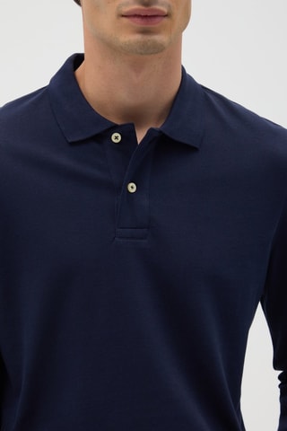 Biologisch Katoenen Polo - Marineblauw