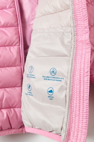 Gewatteerde jas met capuchon - Roze