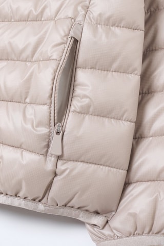 Gewatteerde jas met capuchon - Beige