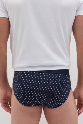 3 Biologisch Katoenen Slips - Blauw