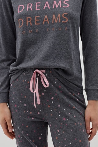 Biologisch Katoenen Pyjama Donkergrijs