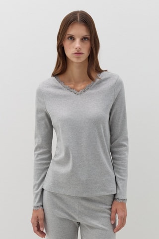 Biologisch Katoenen Pyjama Lichtgrijs