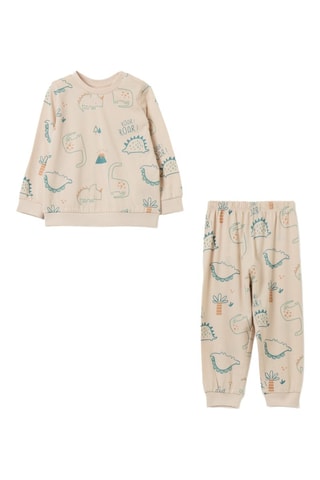 Biologisch Katoenen Pyjama Beige