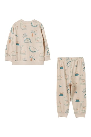 Biologisch Katoenen Pyjama Beige