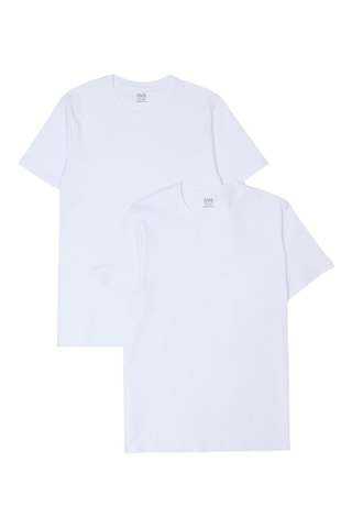 2 Biologisch Katoenen T-shirts - Wit