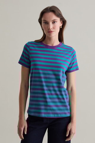 T-shirt - Paars en Smaragdgroen