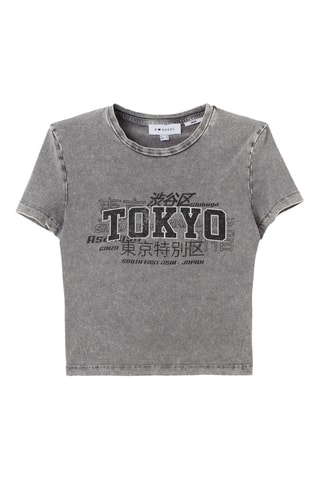 T-shirt - Gemêleerd Donkergrijs