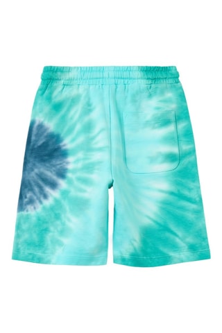 Short tie and dye effect- Turquoise