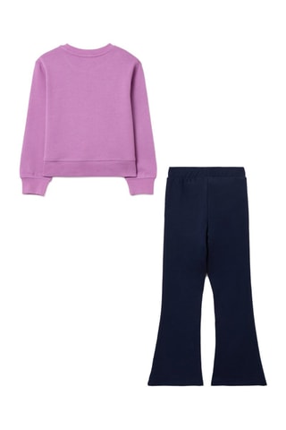Sweater en Broek - Lichtpaars en Marineblauw