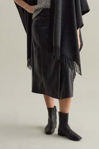 Midirok Hoge Taille - Zwart